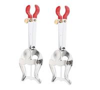 DECORNIJIA 2 Piezas Metal Clarinet Lyre Clip Portable Wind-resistant Sheet Music Stand For Marching Band Trumpet Page Holder For Outdoor Performances