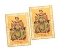 DECORNIJIA 2 Piezas Tai Sui Card Amulet Protección Suerte Estilo Chino Decorativo para Familia y Amigos