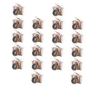 DECORNIJIA 20 Cajas de Obsequio para Boda de Papel Kraft Colgante de Brújula Caja de Embalaje Dorada para Dulces Recuerdos para Fiestas y Detalles de Invitados Bolsa Decorativa para