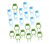 DECORNIJIA 20 piezas Clips Nasales Profesionales para Ejercicio Respiratorio Pinzas Nasales Ajustables Antideslizantes para Mejorar Respiración y Reducir Mucosidad con Clips Azules y Verdes