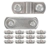 DECORNIJIA 20 Piezas de Abrazadera de Fijación para Guardabarros de Bicicleta con Tornillos de Aleación, Soporte Resistente y Ajustable para Montaje Seguro en Mantenimiento Ciclista