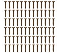 DECORNIJIA 200 Clavos de Dos Patas Mini para Manualidades Infantiles, 8x15 Mm, Color Cobre Antiguo, Tachuelas Decorativas Sólidas para Proyectos DIY y Manualidades Clavitos