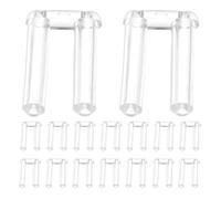 DECORNIJIA 200 Piezas Herramientas para Reparación de Montura de Gafas sin Montura de Tapones de Flexibles para Fijación de Lentes Compatibles Mayoría de Estilos Accesorio para Montaje y