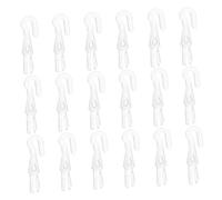 DECORNIJIA 20piezas Gancho De Ajuste del Obturador De Repuesto para Varillas De Persiana Ganchos De Plástico para Varilla De Persiana Accesorio De Agarre para Cortinas del Hogar Reparación