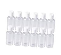 DECORNIJIA 24 Piezas Botellas Rellenable para Viaje Unidades con Tapa Presionable Colores Aleatorios para Champú Crema Loción Organizador Portátil Resistente y Ligero Color