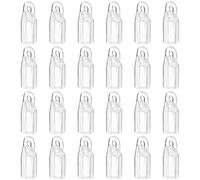 DECORNIJIA 24 Piezas Ganchos para Varilla de Cortina Accesorios de Repuesto para Persianas Fabricados PVC Seguro y Ligero Fáciles de Instalar para Ventanas y Decoración del Hogar