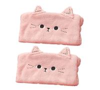 DECORNIJIA 2piezas Adorable Cat Ear Headband for Skincare and Makeup Soft Polyester Face Washing Headband for Women and Girls Cute Animal Spa Accessory