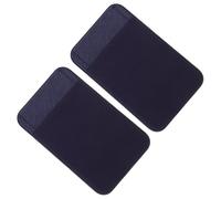 DECORNIJIA 2Piezas Cartera Adhesiva para Teléfono Celular Portatarjetas de PU Leather Auto Adhesivo Azul Marino Holder para Tarjetas de Crédito y ID