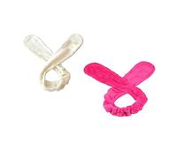 DECORNIJIA 2piezas Diademas Peluche Orejas Conejo Banda Flexible Cinta Pelo Mujer Tocados y Accesorios Para Cabello