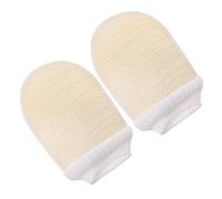 DECORNIJIA 2piezas Guantes De Toalla De Baño Guantes Exfoliantes De Lufa Guantes De Baño Para Exfoliación Corporal Exfoliante Para Ducha De Para Depuración