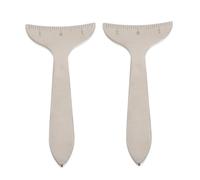 DECORNIJIA 2piezas Medición De Ojos De Acero Inoxidable Para Medir Profundidad y Contornos Herramienta De Medición De Ojos Para Maquillaje y Cosméticos Medidor De Ojeras y Distancia