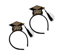 DECORNIJIA 2piezas Mini Tocados De Graduación Borlas Diademas Elegantes Para Fiestas Accesorios De Cabello Para Celebraciones y Recuerdos