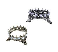 DECORNIJIA 2piezas Soporte De Pluma Para Arte De Uñas Forma De De Accesorio Elegante Para Decoración De Manicura Para Salones y Uso Casa Diseño Clásico Antiguos