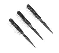 DECORNIJIA 3 piezas Cepillo Profesional para Cabello con Cerdas de Antistáticas Peine con Punta Larga para Secciones Desenredante y Moldeador de Unidades para Estilistas y Doméstico