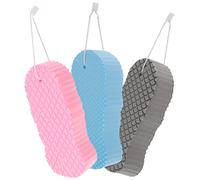 DECORNIJIA 3 piezas Esponjas de Baño Infantiles Suaves y Duraderas para Bebés Esponjas Exfoliantes Prácticas con Colgador Absorbentes y Fáciles de Usar para Sensible