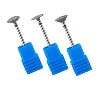 DECORNIJIA 3 piezas Fresas para Torno de Uñas Manicuría Profesional para Acrílicos y Gel Brocas para Taladro Eléctrico Kit de Cuidado de Cutículas para Salón y Uso Doméstico