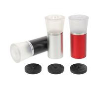 DECORNIJIA 3 Piezas Lupa de Joyería Metálica 10 Aumentos, Lente Portátil para Inspección de Joyas, Relojes y Monedas, Kit de 3 Unidades en Negro, Rojo y Plata, Herramienta para Reparación y