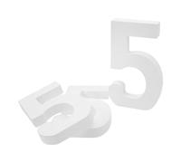 DECORNIJIA 3 Piezas Números Blancos de Madera sin Pintar para Manualidades Decorativas de Madera sin Acabado para Pared Números Decorativos para Bodas y Eventos