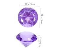 DECORNIJIA 3 Series Acrílicos Coloridos Cristales Facetados Simulación Joyas Decoración Fiestas Bodas Manualidades 100 Piezas*3