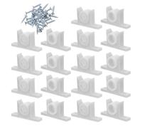 DECORNIJIA 30 Pestillos de Plástico para Gabinetes con Frente Falso Clips para Cajones de Cocina Cierre con Tornillos Incluido Herrajes Resistentes para Puertas y Muebles Uso Doméstico y