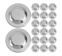 DECORNIJIA 30 Piezas 30 Piezas de Imanes para Etiquetas Magnéticas de 17 MM, Cierre Magnético Redondo de Metal para Placa de Identificación, Hebilla Magnética para Ojal, Adecuado para