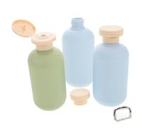 DECORNIJIA 3piezas Combinación De Botellas Rellenables Para Viaje Exprimibles Para Champú y Acondicionador Para Uso Aerolíneas