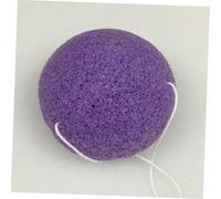 DECORNIJIA 3piezas Esponjas Faciales Redondas De Suaves y Naturales Para Limpieza Diaria Exfoliantes Veganas y Biodegradables Colores Negro Verde y Púrpura