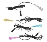 DECORNIJIA 4 Micrófonos Mini Cable Micrófono de Condensador Profesional para Smartphone para Streaming y Karaoke Portátil y Compatible para Grabación Vocal y Transmisión