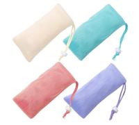 DECORNIJIA 4 piezas Bolsa de Jabón Portátil con Cuerda Unidades de Malla Exfoliante para Baño y Ducha Funda Espumosa para Jabón Sólido Práctica para Viajes y Actividades al Aire