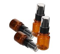 DECORNIJIA 4 Piezas Botellas de Viaje Mini con Bomba y Envases Cosméticos Recargables para Loción Aceites y Cremas de Frascos Plásticos con Tapa para Cuidado Facial y Corporal