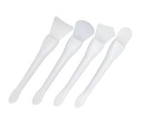 DECORNIJIA 4 piezas Cepillos de Silicona para Mascarilla Facial Aplicadores Duales para Barro y Cuidado de Piel Cepillos Portátiles de Doble Punta para Áreas Pequeñas como Ojos y Nariz