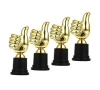 DECORNIJIA 4 Piezas Copa Mini para Adultos de Trophies de Plástico para Deportivas y Fiestas Diseño y Duradero o Premio Reutilizable