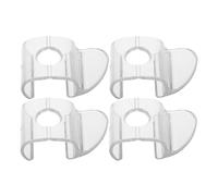 DECORNIJIA 4 Piezas Manijas de Persiana sin Cuerda de Barra de Tracción Clip para Persianas Inalámbricas Soporte de Sujeción Transparente para Uso Ventanas de Dormitorio