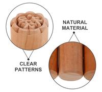DECORNIJIA 4 piezas Molde para Pasteles de Luna de Madera Sellos Tradicionales Ergonómicos para Repostería Utensilios de Decoración Creativa para Galletas y Dulces para Elaboración Artesanal