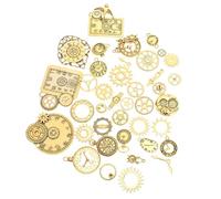 DECORNIJIA 40 Piezas Amuletos de Metal Engranajes Steampunk Retro Punk Estilo Mixto para Bricolaje Manualidades Decorativas Accesorios Vintage Estilo Aleatorio