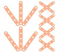 DECORNIJIA 40 Piezas Bandas de Silicona para Permanente de Cabello, 40 Piezas Naranja, Elásticas Resistentes Arrugas, Accesorios Profesionales para Rulos de Peluquería, Protección Térmica