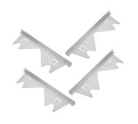DECORNIJIA 4piezas Cubierta De Espacio Entre Encimeras De Acero Inoxidable Tira para Proteger El Hueco del Fogón Accesorio De Cocina para Rango De Estufas y Hornos