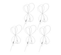 DECORNIJIA 5 Juegos Kit Alambre Ajustable para Colgar Cuadros Cuerda Metálica Resistente de Metros con Ganchos S y Gancho Regulable para Exposiciones Galerías y Decoración de Pared
