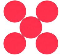 DECORNIJIA 5 Láminas de Gel Rojo Pet para Corrección de Luz Cálida Alta Transmisión y Diseño Simple para Decoración en Salones y Comedores