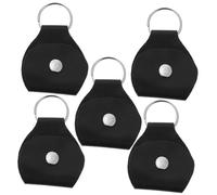 DECORNIJIA 5 Piezas Estuche para Púas de Guitarra de PU de Portapúas Portátiles con Llavero Funda Organizadora Ligera y Duradera para Guitarra Ukelele Accesorio Práctico y Elegante
