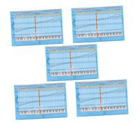 DECORNIJIA 5 Piezas Etiquetas para Teclas de Piano Removibles para Principiantes con Guía de Notación Musical y Colores para Autoaprendizaje y Práctica de Escalas y Acordes
