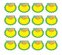 DECORNIJIA 50 Etiquetas Adhesivas de Precios para Tienda, Carteles Promocionales para Supermercado, Papel Publicitario Blanco para Productos, Etiquetas Engomadas de Venta, Señalización