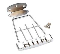 DECORNIJIA 6 cuerdas Puente de Tracción Metálico para Guitarra Jazz de Cuerdas Duradero y Fácil de Instalar Mejora la Entonación de Sonido