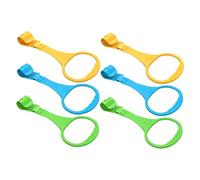 DECORNIJIA 6 piezas Anillas para Cunas y Parques para Bebés de Colores Amarillo Azul y Verde Fáciles de Instalar Material Seguro y Resistente para Ejercicio de Fuerza y Equilibrio de Brazos