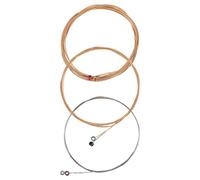 DECORNIJIA 6 piezas Kit de Cuerdas para Guitarra Acústica de Cuerdas Resistentes de Metal para Guitarra Folk Compatibles con Principiantes y Profesionales Reemplazo Sencillo para Actuaciones