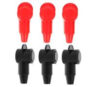DECORNIJIA 6 piezas Protector para Terminal de Batería Coche Cubiertas Aislantes Resistentes para Bornes Positivos y Negativos Funda Protectora Fácil de Instalar para Batería Automotriz