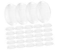 DECORNIJIA 60piezas Kit De Lentes Convexas Transparentes De Acrílico Ópticas Dobles Para Experimentos De Física Ayudas Educativas Prácticas Para Aulas y Laboratorios