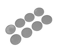 DECORNIJIA 8 piezas Protector de Rejilla para Altavoces Malla de Hierro Redonda Bordes Lisos Cubierta Negra para Audio Doméstico Salas de Conferencia y Ktv