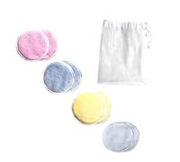 DECORNIJIA 8piezas Discos Desmaquillantes De Tres De Algodón Desmaquillante Reutilizables Ecológicos Con Bolsa De Almacenamiento Herramienta Cosmética Lavado Facial Para Desmaquillarse Casa