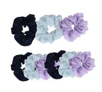 DECORNIJIA 9piezas Anillo De Tela Para Intestino Grueso Bandas Elásticas De Gasa Accesorios Cabello Para Crear Coletas Para Mujeres y Niñas Diversas Ocasiones